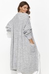 Damski sweter otwarty z kieszeniami -  Jeden rozmiar